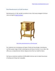 Best Manufacturers of Gold Furniture.pdf