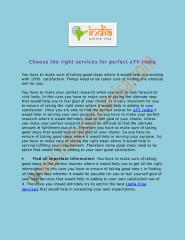 Choose the right services for perfect eTV India.pdf